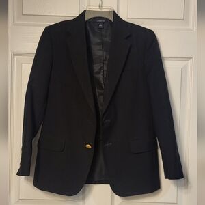Boys Lands End Black Suit Jacket Blazer Size 12